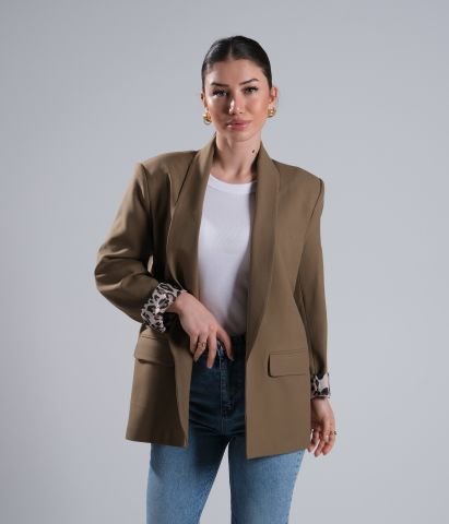 Vizon Blazer Ceket