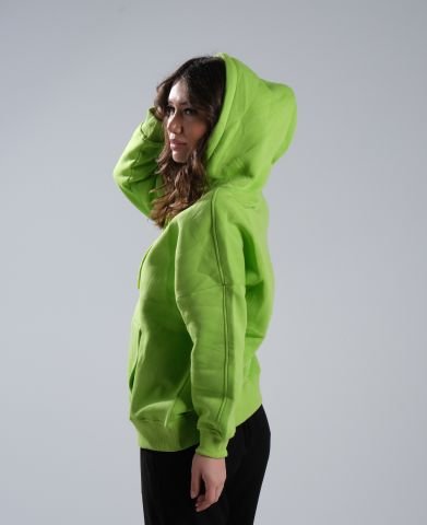 Yeşil Kapşonlu Sweat