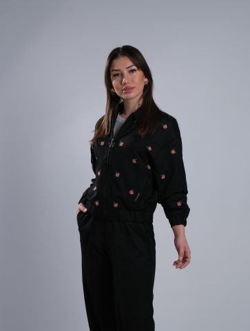 Raw Gül Nakışlı Ceket Pantolon Takım