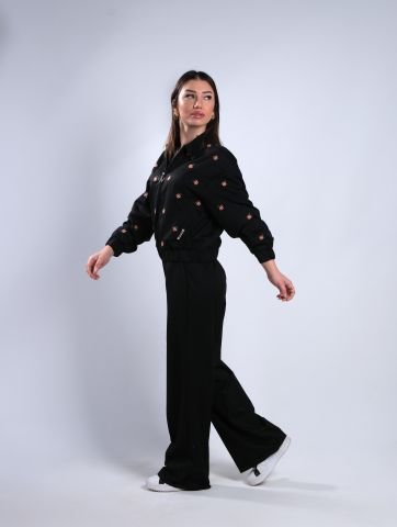 Raw Gül Nakışlı Ceket Pantolon Takım
