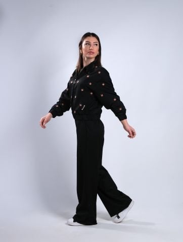 Raw Gül Nakışlı Ceket Pantolon Takım