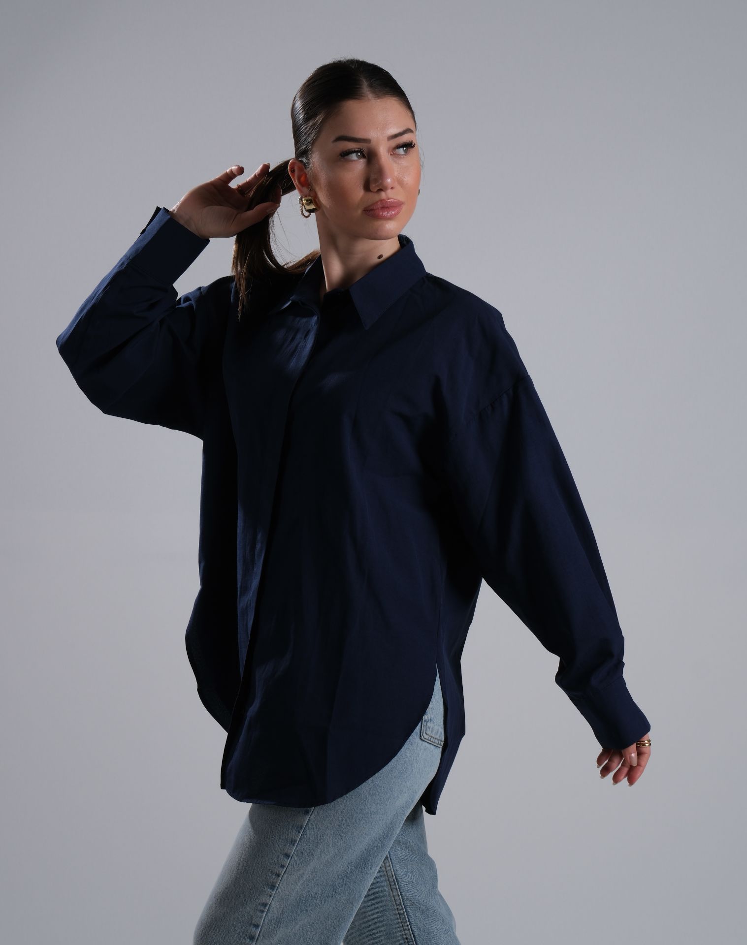 Laci Basic Oversize Gömlek