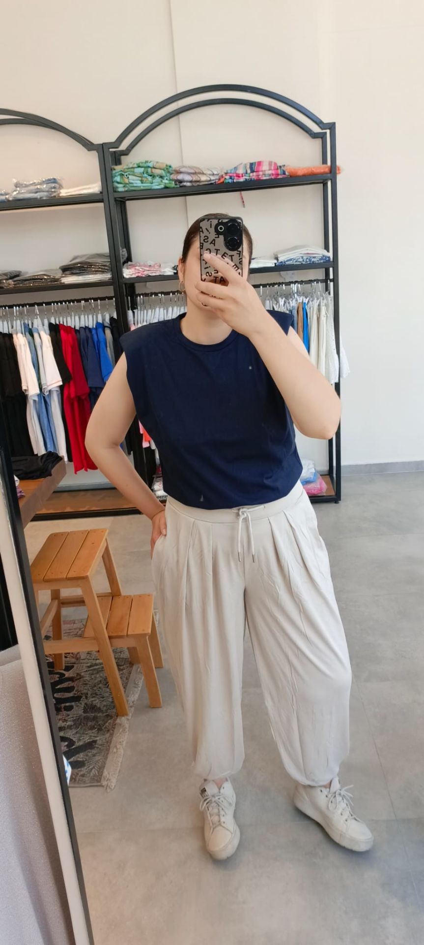 Modal Kumaş Şalvar Pantolon Taş