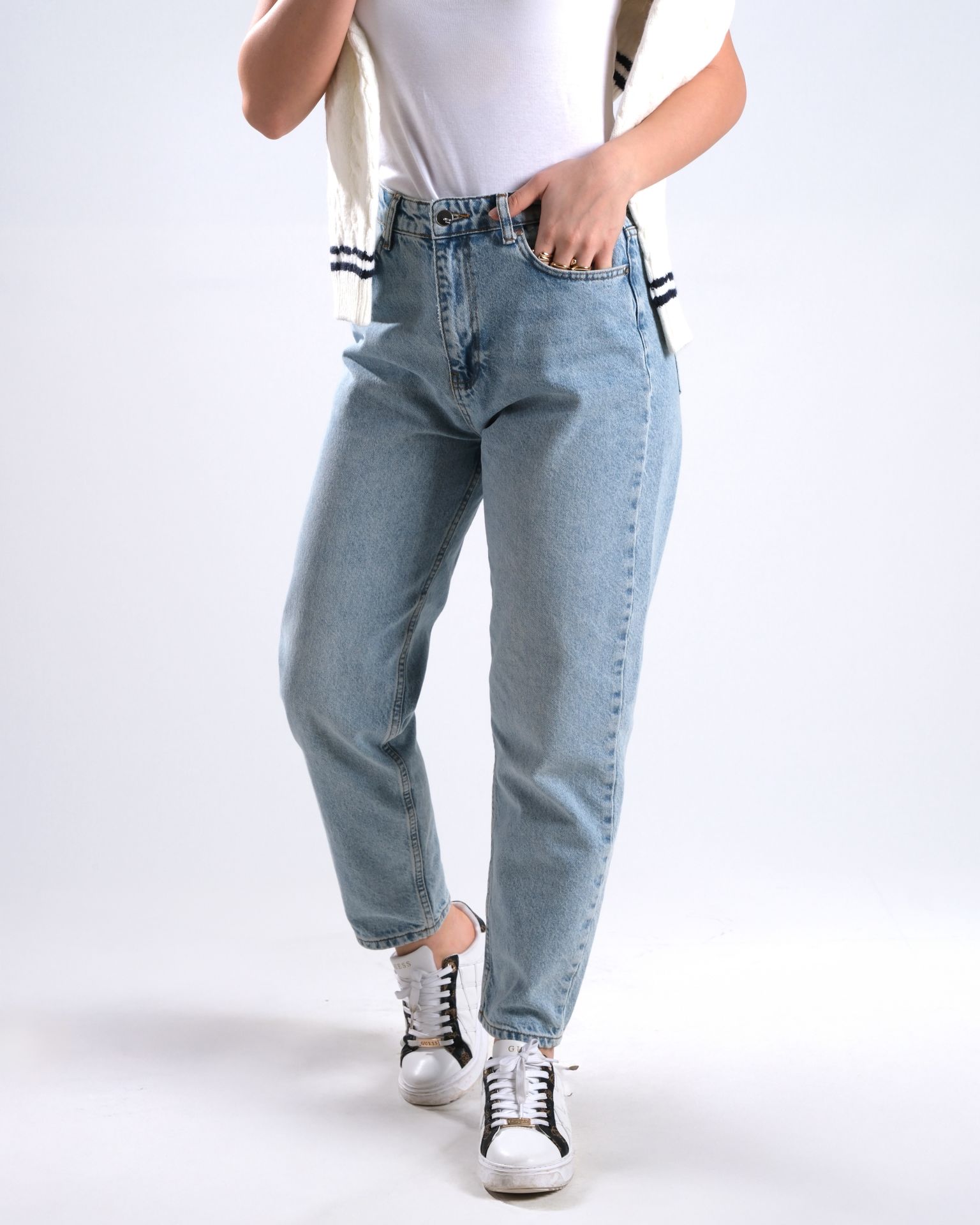 Buz Mavi Mom Jean