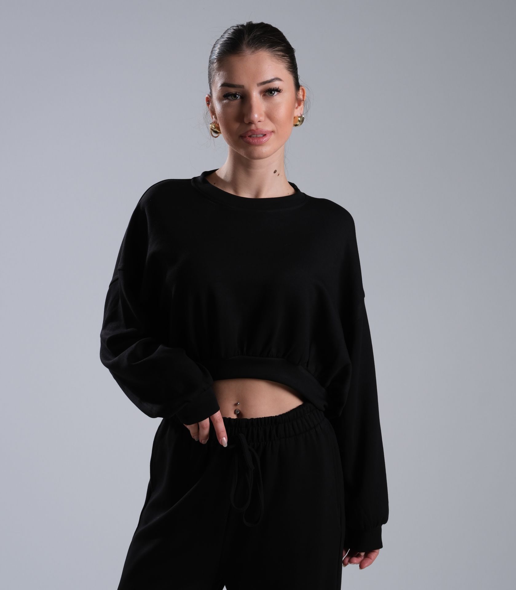 Crop Modal Eşofman Takımı