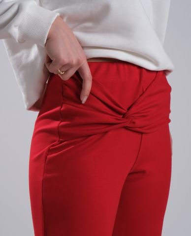 Modal Kırmızı Pantolon